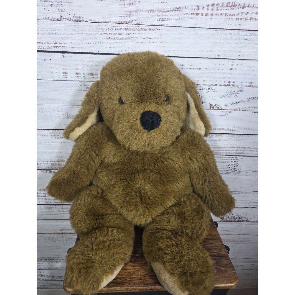 VTG Floppy Friends Exclusively Mervyn's Large 26" Dark Brown Plush Dog